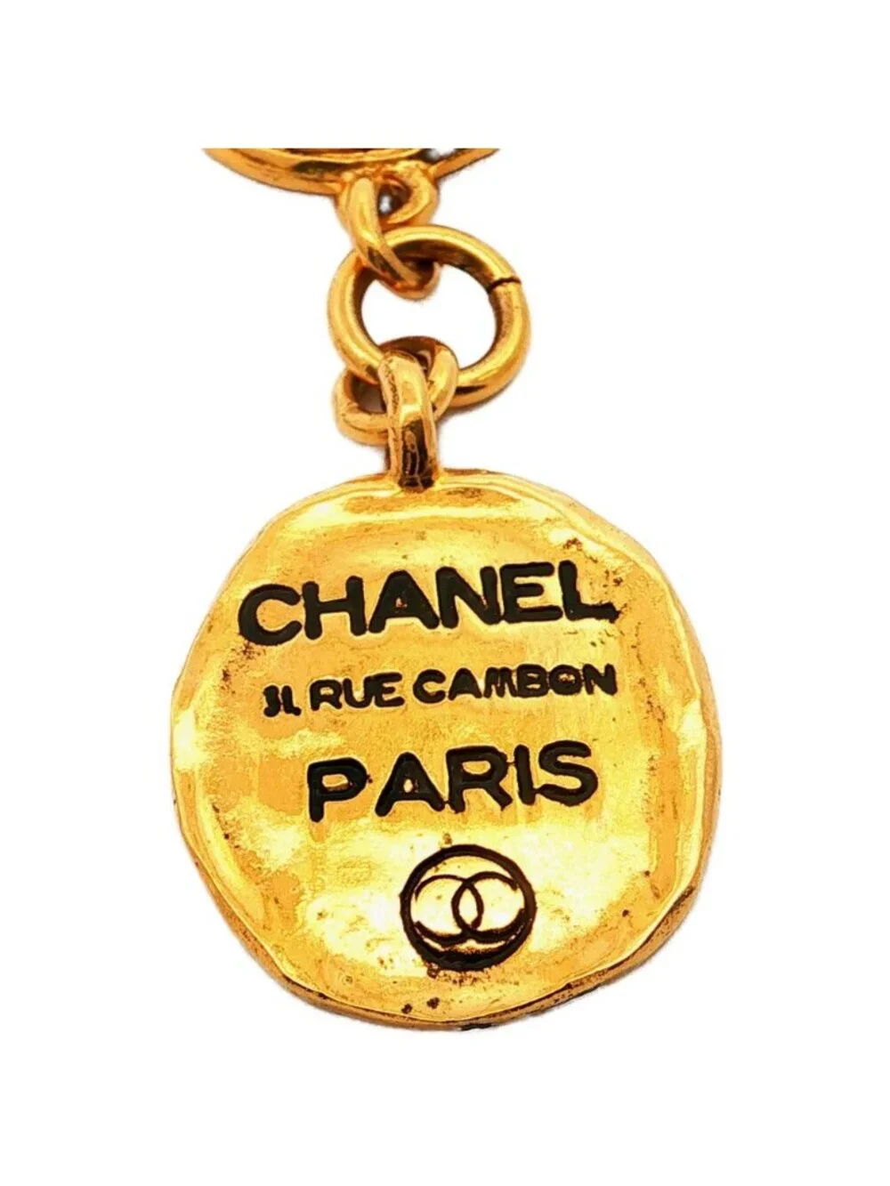 Chanel CC Logo Bracelet Alloy Gold